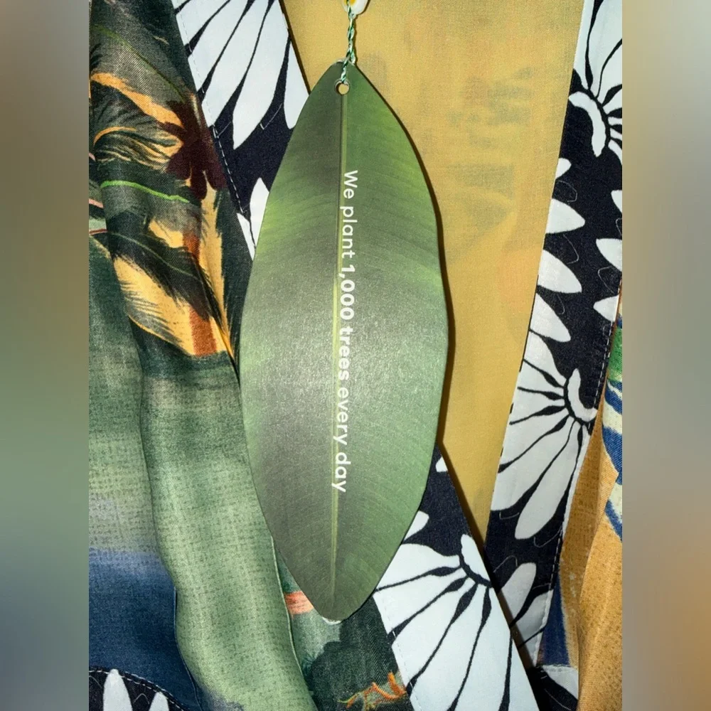 NWT Farm Rio Carioca Long Sleeve Tropical Wrap Mini Sz Medium - Picture 9 of 12